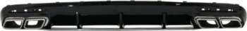 Rear Bumper Air Diffuser with Chrome