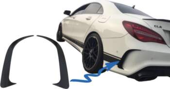 Rear Bumper Splitters Fins Side Vent