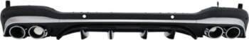 Rear Diffuser with Silver Exhaust Muffler