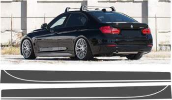 Side Decals Sticker Vinyl Dark Grey