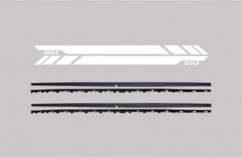 Side Skirts with Side Decals Sticker