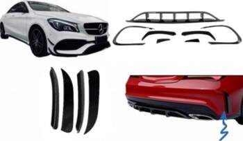 Front and Rear Bumper Splitters Fins