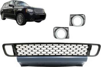 Front Bumper Lower Grille with Fog