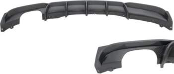 Rear Bumper Spoiler Valance Diffuser Carbon