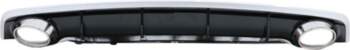 Rear Bumper Valance Diffuser with Exhaust