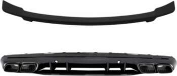 Rear Diffuser with Black Tips and