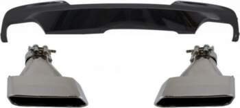 Double Outlet Air Diffuser Brilliant Black