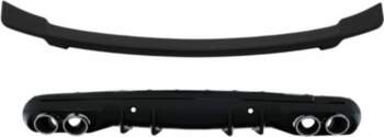 Rear Bumper Diffuser with Exhaust Muffler