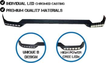 Front Bumper Spoiler LED DRL Extension