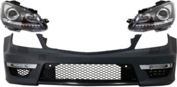 Front Bumper with LED DRL Headlights
