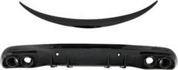 Rear Bumper Diffuser with Exhaust Muffler