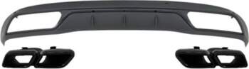 Rear Bumper Diffuser with Muffler Tips