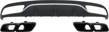 Rear Bumper Valance Diffuser with Black