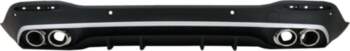 Rear Diffuser with Silver Exhaust Muffler