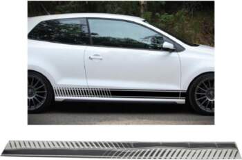 Side Decals Sticker Vinyl Matte Black
