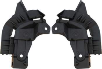 Front bumper wing fender mounting brackets