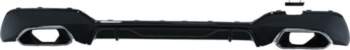 Rear Bumper Valance Diffuser With Chrome