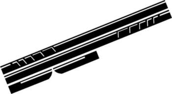 Side Decals Sticker Vinyl Matte Black