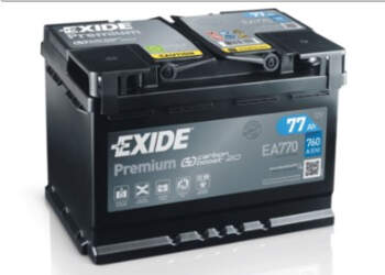 Exide EA770 77Ah