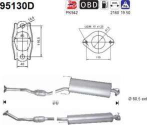AS 95130D - Katalizators