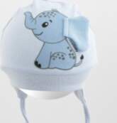 -PL- Cepurīte Happy ELEPHANT blue 56/62