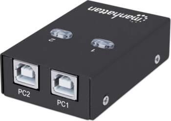 Manhattan USB-A Automatic Sharing Switch, 2x