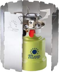 Wind shield for a camping stove