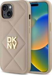 DKNY Quilted Stack Logo iPhone 15