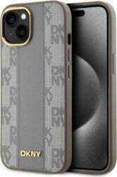 DKNY Leather Checkered Mono Pattern MagSafe