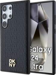 DKNY Leather Pattern Metal Logo MagSafe