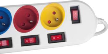 Maclean power strip, 5 socket extension