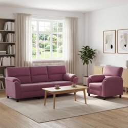 Dīvānu komplekts 2 pcs violeta samts