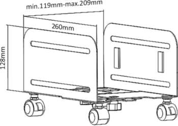 Maclean Mount MC-851 Castor platform