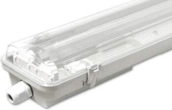 Korpuss  T8  LED  spuldzēm  2x1200mm  caurspīdīgs