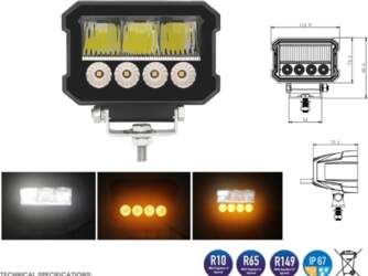 LED  darba  lukturis  + stroboskops