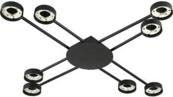 LED  lustra  8xGX53  Zibo , melna