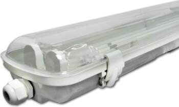 Korpuss T8 LED spuldzēm 2x1500mm caurspīdīgs