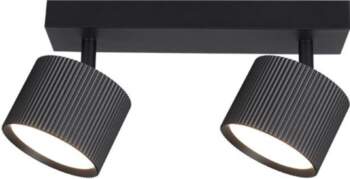 2xGX53  LED  Orbin  sienas  lampa ,  melna