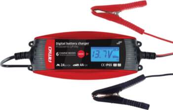 AMiO 02088 akumulatora digitālais lādētājs 6V/12V
