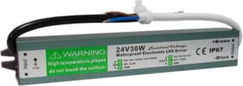 LED barošanas bloks IP67 , 24V , 30W