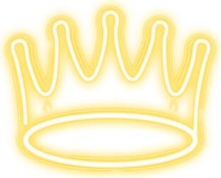Neona dekors PLEXI LED CROWN silti