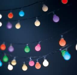 String  Light  Solar  LED FROSTED BALLS