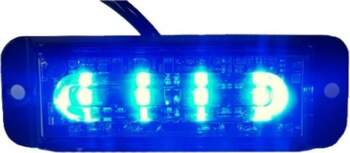 Strobs 4 LED  zils  ECE  R10