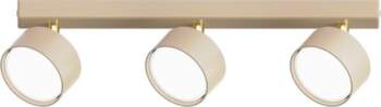 3xGX53  LED  Capris griestu  lampa, bēša+zelta