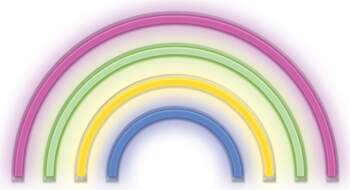 Neona  dekors  LED  Light  RAINBOW  multikolor