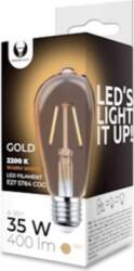 E27 4w ST64 led filament spuldze