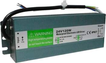 LED barošanas bloks IP67 , 24V , 120W