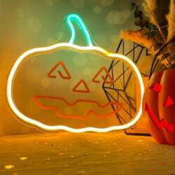 Neona PLEXI LED HAPPY PUMPKIN oranži