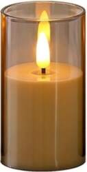 LED  svece  8x13cm , 2000K , 3xAA , liesma
