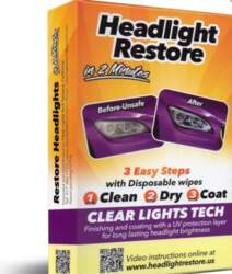 Clear Lights Tech priekšējo lukturu atjaunošanas